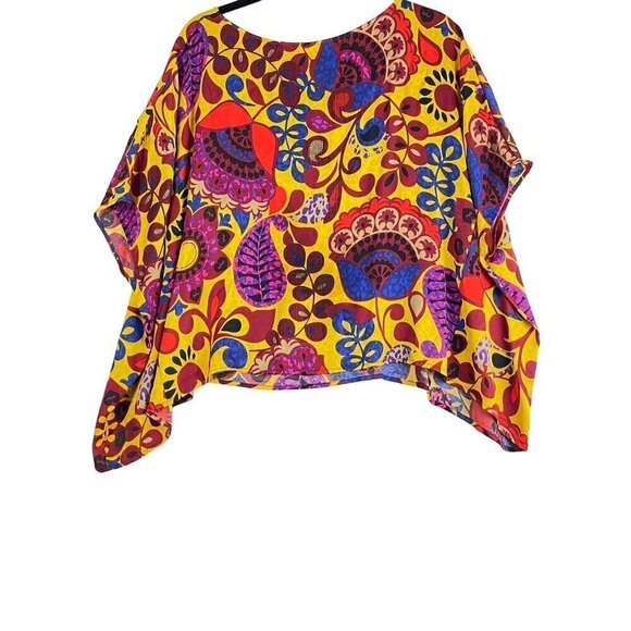 Manila Grace womens boxy top size 42 amazing vivid colors - Picture 1 of 5